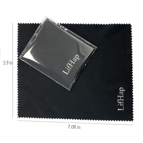 image for LifHap 15 Pack Microfiber Glasses Cleaning Cloths - Glasses & Eyeglass
