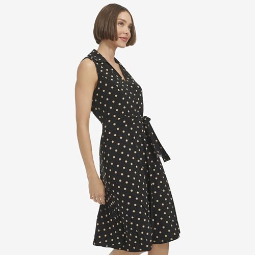 Robe confortable pour masquer les rondeurs avec col flatteur - 4