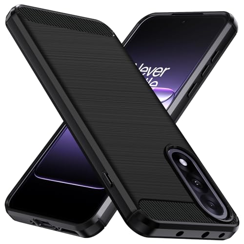 ivoler Funda para OnePlus Nord 5 5G / OnePlus Nord5 5G, [Protección Militar] Carcasa Protectora Antigolpes, Fina Suave TPU Silicona Caso Delgada Anti-Choques Antihuellas Bumper Case, Negro