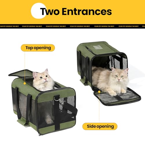 image for Conlun Cat Carrier Airline Approved, Soft-Sided Dog Carrier with Inner