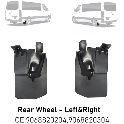 Image of Sprinter Mud Flaps Wheel Fenders Mud Flaps Splash Guards Rear for Mercedes Van Sprinter 906 2006-2018 Crafter 2006-2017 9068820204 9068820304