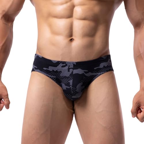 Summer Code Mens Bikini Briefs Bulge Pouch Underwear Breathable Stretch Micro Mesh Briefs Undies Low Rise Underpants2