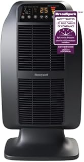 Honeywell HCE845BC HeatGenius™ Ceramic Multizone Space Heater for Bedroom, Office, Home, Black