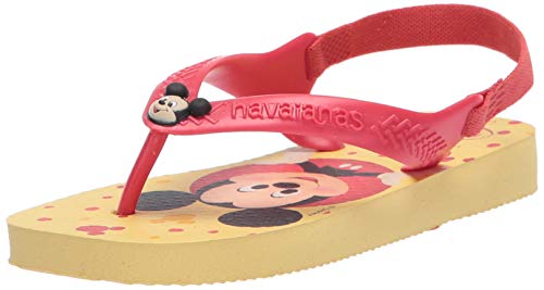 Havaianas Baby Disney Classics Flip Flop Sandal, Lemon Yellow, 4 US Unisex Infant