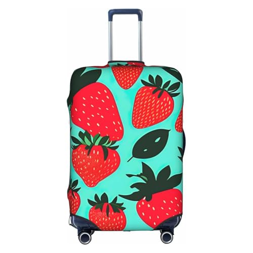 Cute Strawberry 1 Tsa Approved Luggage Cover For 18-32 Inch Suitcases Scratch-Resistant Stretch Luggage Cover