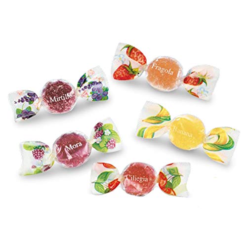 Caramelle caffarel mini gelatine alla frutta tonde...