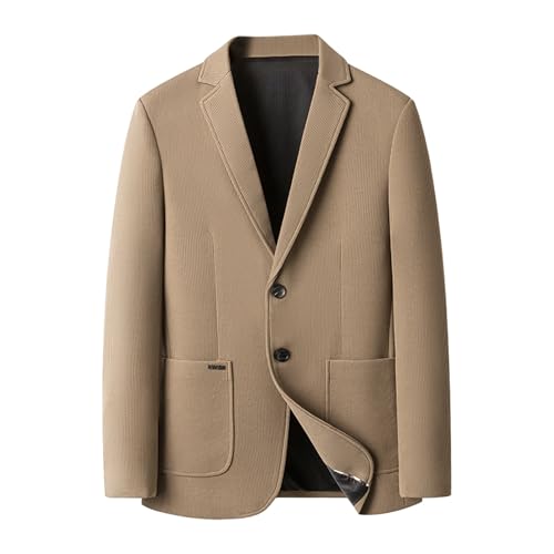 Men's Waffle Blazer Jacket Fall Casual Business Office Work Coat Lightweight Comfort Suit Jacket