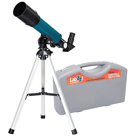 Levenhuk LabZZ TK50 50mm Lightweight Portable Travel Refractor Telescope with Case and Accessories for Children and Beginners Cover