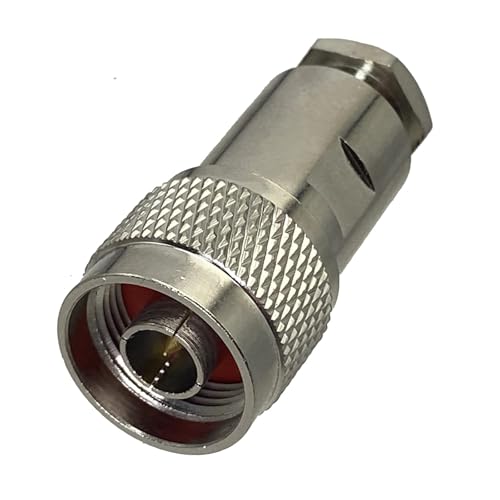 Conector Macho N de Latón de Alta Resistencia, Abrazadera Recta para Cable RG8X, 10 Uds 3