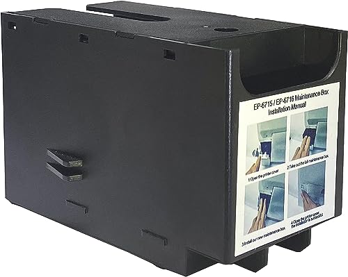 Ink Maintenance Box Remanufactured Waste Ink Tank for Workforce Pro WF-4720 WF-4730 WF-4740 WF-3820 WF-4820 WF-4830 ET-8700 WF-4734 WF-C5790 WF-M5799 WF-C5710 EC-4020 Printer - AYMSous T6715 T6716