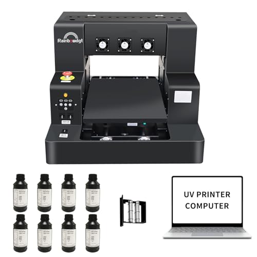 UV Printer Machine with Computer XP600 A3 Multifunction Flatbed Printers ...