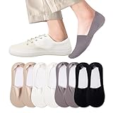 Dmoera 8pairs Women Girls No Show Socks Low Cut Non Slip Invisible Socks (neutral color )