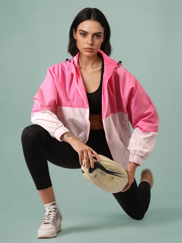 Image of CHKOKKO Sunscreen Jacket for Women Hooded Zipper Sports Jacket | UV Protection | Sun Protective | Lightweight Water Resistant | Riding Biker | Outdoor Travel Gym Running
