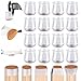 Tappi Sedie Silicone, 16Pcs Gommini per Sedie, Copri Piedi Sedie, Tappi Per Sedie In Silicone Per Pavimento Protetto Per La Casa (Trasparente, il più piccolo)