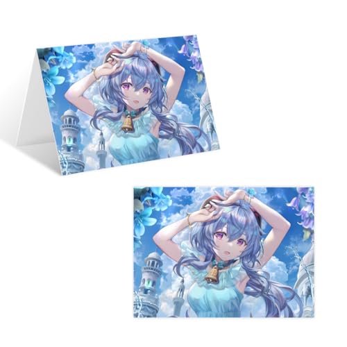 原神 甘雨 グリーティングカード 二つ折り バレンタイン メッセージカード 封筒付き 使いやすい 多目的 誕生日 記念日 感謝状 彼氏彼女 母の日 プロポーズ 結婚お祝い 人気 贈り物