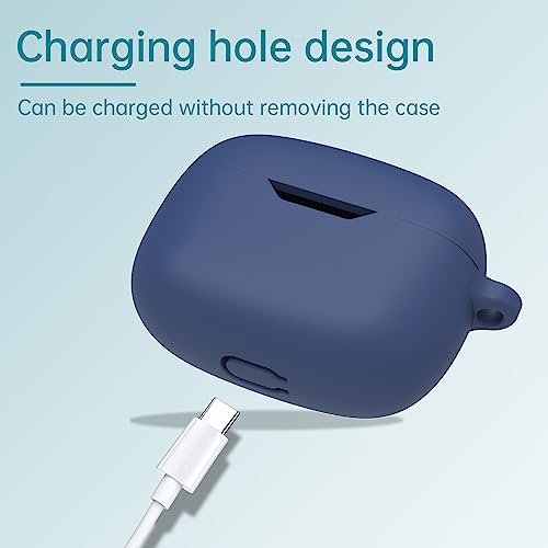 Image of Mavro Case Cover Compatible with JBL Wave Beam | Vibe Beam (Navy Blue)