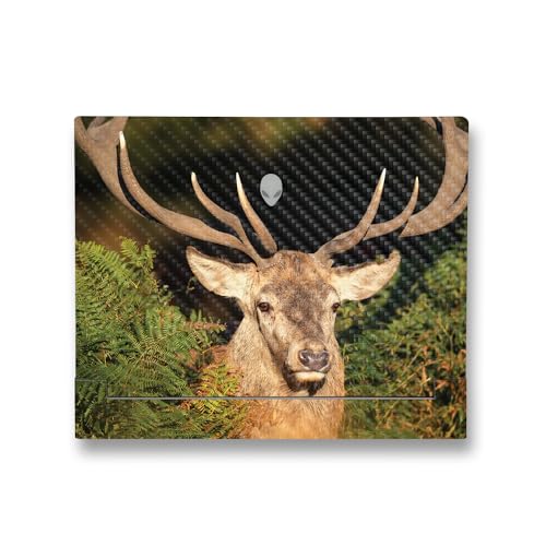 Image of MightySkins Carbon Fiber Skin Compatible with Alienware X14 R2 (2023) Full Wrap Kit - Morning Buck | Protective, Durable Textured Carbon Fiber Finish | Easy to Apply & Change Styles | Made in The USA