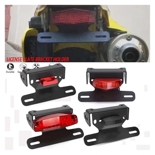 Support de plaque Suzuki DRZ400S noir garde-boue arrière moto sans éclairage - 5