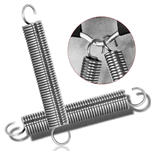 NICAVKIT 10 Stück Edelstahl Zugfedern mit Haken, Spannfeder Zugfeder 70mm freie Länge,Außendurchmesser 10mm,Drahtdurchmesser 1,2mm,Maximale Zugkraft 3.3KG - 1,2x10x70mm