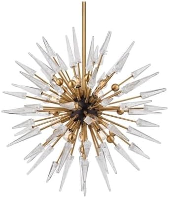Hudson Valley Lighting 9032-AGB 12 Light Chandelier, 32", Aged Brass