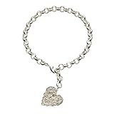 Misst ungefähr - Kettenbreite 0,5 cm x Herzbreite 1,9 cm x Kettenlänge 20,0 cm