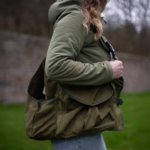 ROMNEYS Dummyweste „Jungla“ – Trainingsweste für Dummyarbeit, viele Taschen, wasserfeste Rückentasche, verstellbare Gurte (L)