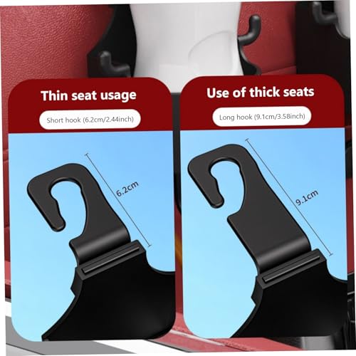 Portavasos para auto 3 en 1 con ganchos para asiento trasero miniatura 7