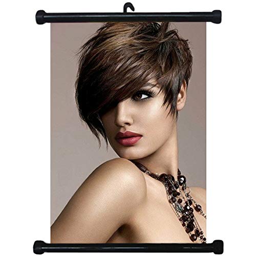 sp217045 Hairstyles Wall Scroll Poster For Barber Shop Salon Haircut Display