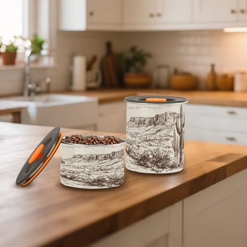 Envase de Café de Acero Inoxidable 900ml con Tapa Hermética miniatura 6