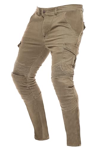 Skylinewears Mens Motorbike Riding Jeans Stretch Panel Armor Motorcycle Racing Pants with Removable Knee & Hip Padding