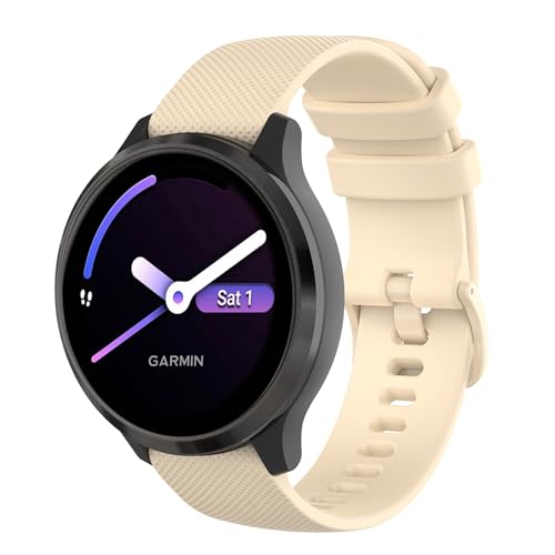 TopPerfekt �X�|�[�c�o���h Garmin Venu 3S / 2S (18mm) �N�C�b�N�t�B�b�g���X�g�o���h �\�t�g�V���R�� ���߉\�Ȏ��v�X�g���b�v �����p Vivoactive 4S/Forerunner 265S/255S�p �~���[�W�b�N