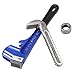 JOIKIT 4 Pack Pipe Wrench Set 8, 10, 14, 18 Inches Adjustable Plumbing Wrench Set Heat Treated Cast Iron Straight Pipe Wrench with Soft Grip and Adjustable Jaws Heavy Duty Hand Tools for Repair