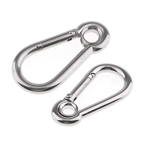 Preisvergleich Produktbild perfk Karabinerhaken aus Edelstahl Edelstahlkarabiner mit Schnapphaken Belastbarkeit