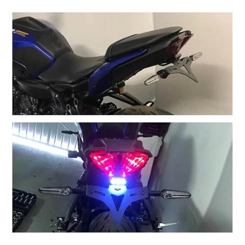 Support de plaque d'immatriculation MT-07 et FZ-07 accessoire moto noir