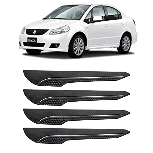 Image of AOSIS-Car Bumper Protector /Bumper Guard for Maruti Suzuki SX4 with Single Chrome Stripe (4-Pcs)