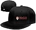 McGill University Baseball Caps Unisex Flat Brim Baseball Cap Hat Black