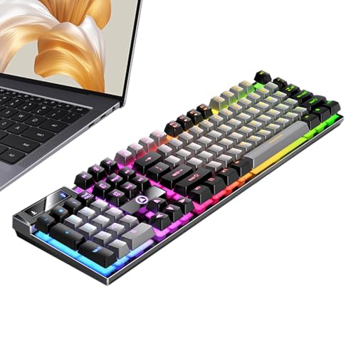 K500 Keyboard, Mechanical Computer Keyboard, Luminous Backlit, 17.13x5.12x0.98 Inches High-Performance Desktop for Pc Gamers and