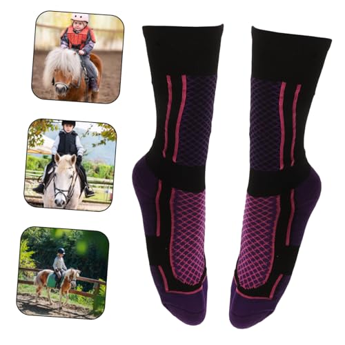 BESPORTBLE Bike Riding Socks Equestrian Socks Thick Socks for Equestrian Running Compression Socks Men Grey3