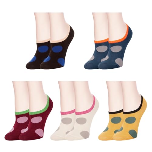 Image of Benefeet Sox Cute No Show Socks for Women Low Cut Socks for Girls Liner Invisible Socks Cotton Flat Boat Loafer Socks