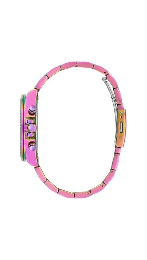 ☺︎︎ぷりん  GUESS 腕時計 Amazon | GUESS レディース 38mm 腕時計 - 玉虫色のブレスレット
