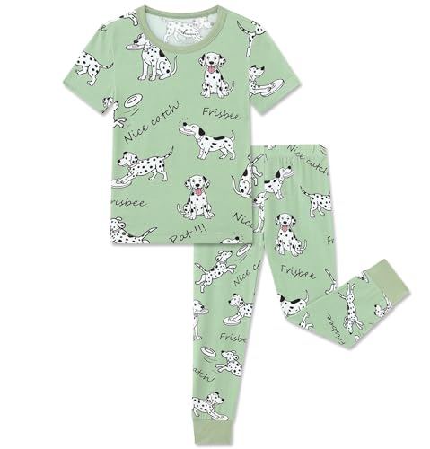 Image of Kids 2-Piece So Soft Playtime Set-Lightweight Viscose from Bamboo Short Sleeve Top&Leggings for Toddler Boy & Girls