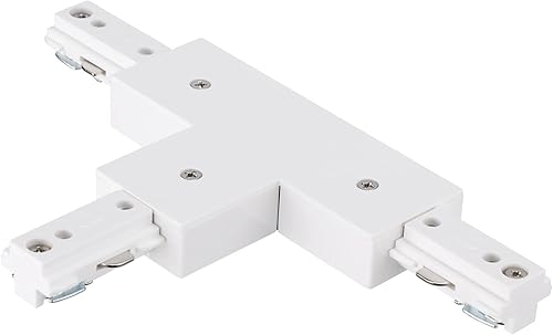 LEONLITE Conector H Track T, kit de iluminación de pista de circuito único tipo H de 3 hilos-1, listado UL, material ignífugo, para sistema de riel