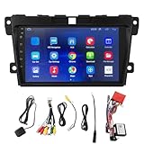 Aramox 9in Car Radio Bluetooth Hands‑Free Auto Multimedia Player Navigation Display Replacement for CX-7 2008-2015