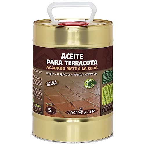 Monestir Aceite para suelos Terracotta o Barro. Acabado Mate a la cera. Monestir (5 L)