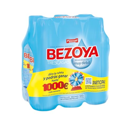 Bezoya - Agua Mineral Natural - Agua de mineralización muy débil - Pack de 6 x 50 cl