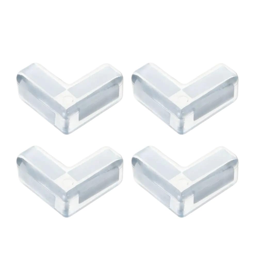 4Pcs Children Desk Security Corner Guards Edge Protection Table Protector Anticollision Strip(Transparent)