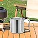 RNXRZANK 5X Camping Campfire Mug Thermal Drinking Cup Tea Coffee Mugs Water Cup Mug for Picnic Backpacking Outdoor Activities Fishing