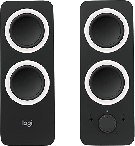 Logitech Z200 2.0 Altavoces Estéreo, 10 Vatios, Sonido Estéreo Detallado, Graves Ajustables, Conexión 2 Dispositivos,...