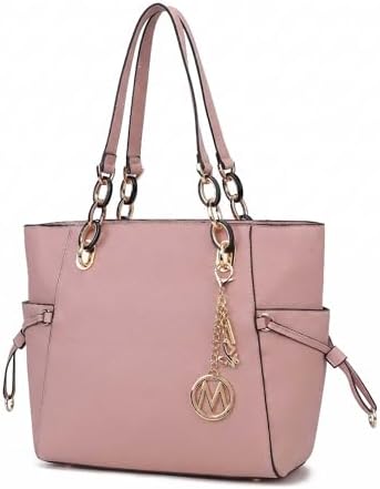 MKF Collection Shoulder Bag Handbag for Women, Vegan Leather Satchel Bag ladies Tote Bag, Top-Handle Purse by Mia K