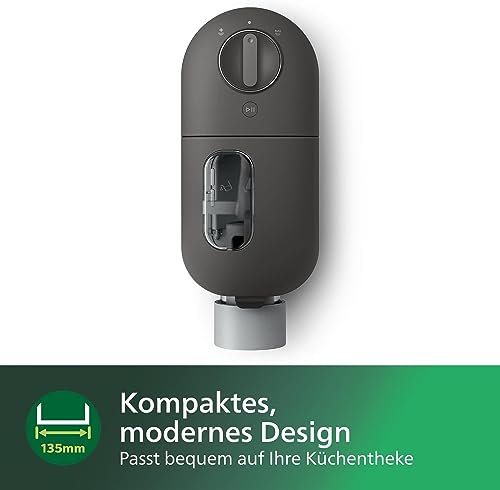 Philips Pastamaker – vollautomatisch, Wiegefunktion, 4 Formaufsätze, Schwarz (HR2334/12)